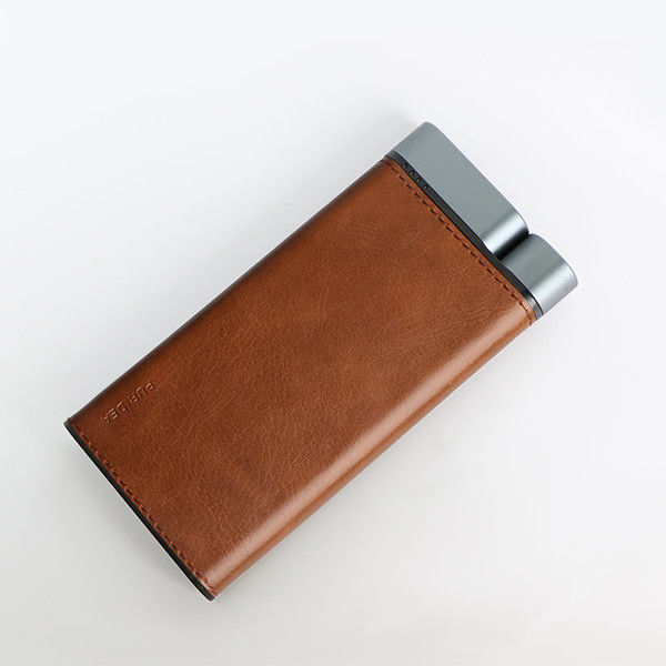 10000mAh بنك الطاقة المعدنية القشرة الجلد النهاية 2pcs USB-A 1pc نوع-C الموانئ