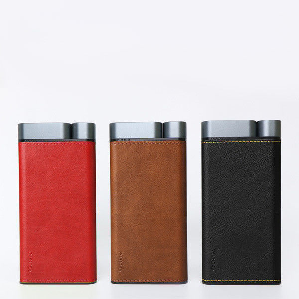 10000mAh PD20W بنك الطاقة المعدنية القشرة الجلد النهاية 2pcs USB-A 1PC نوع-C الموانئ