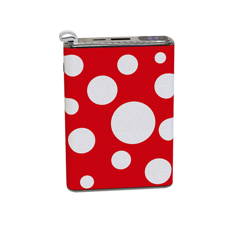 بنك الطاقة الأحمر PD20W Ultra Slim 10000mah Pocket Mini Type Shell الجلد